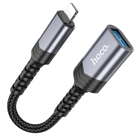 Переходник с Lightning (папа) на USB-A (мама), HOCO, UA24