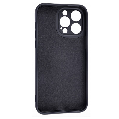 Чехол силиконовый для iPhone 14 Pro Max (6.7), с держателем, с защитой камеры, X-CASE, черный
