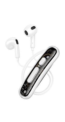 Беспроводные наушники ES77, HOCO, емкость аккумулятора: 110 мАч, белый