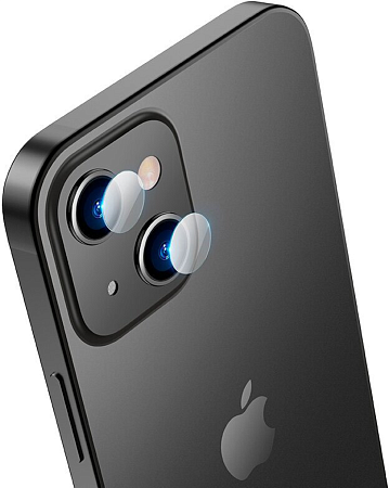 Защитное стекло на iPhone 13 (6.1)/13 mini (5.4) V11, 2в1, HOCO, стекло на заднюю камеру, прозрачное