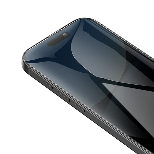 Защитное стекло для iPhone 16 Pro/17, G777 Plus, HOCO, anti-static, антишпион, черное