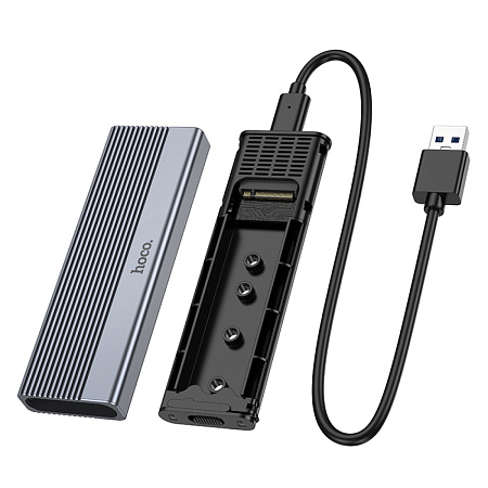 Внешний бокс для диска M.2 SSD USB 3.1/6Gbps, HB47, черный