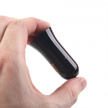 Автомобильное зарядное устройство, 2 USB 2.4A (UC204), HOCO, черный