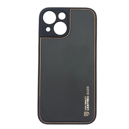 Чехол силиконовый для iPhone 13 mini (5.4), Graceful Leather series, HOCO, черный