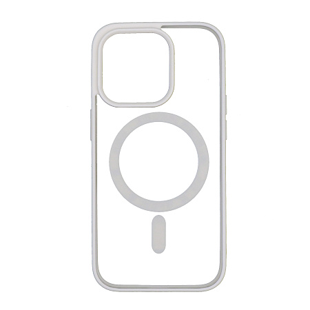Чехол силиконовый для iPhone 16 Pro, Магнитный (MagSafe), X-CASE, белый
