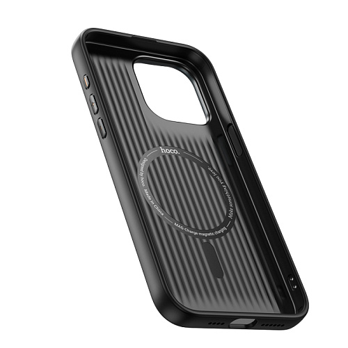 Чехол для iPhone 15 Pro, TPU+PU, Магнитный (MagSafe), AS8, HOCO, черный