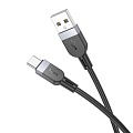 Usb кабель Type-C, HOCO, X109, силиконовый, 2м, черный