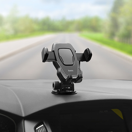Держатель автомобильный на стекло/торпеду автоматический, CA31, HOCO, черный