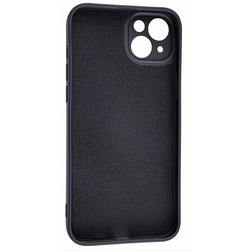 Чехол силиконовый для iPhone 14 Plus (6.7), с держателем, с защитой камеры, X-CASE, черный