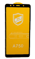 Защитное стекло на Samsung A750F, Galaxy A7(2018) 9D, черный, X-CASE