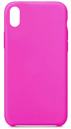 Чехол - накладка для iPhone XR, Silicon Case, малиновый