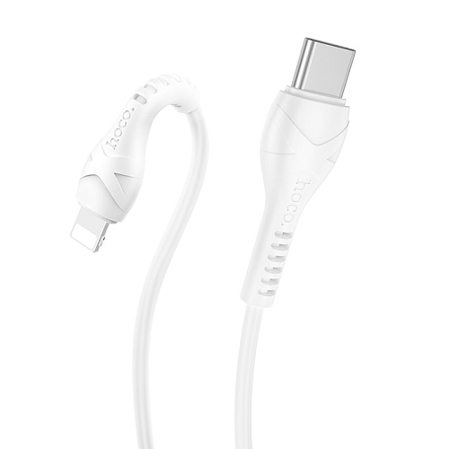 Кабель Lightning to Type-C (PD), HOCO, X37, 1м, белый