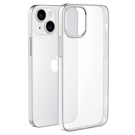 Чехол силиконовый для iPhone 15 Plus, Light series TPU, HOCO, прозрачный