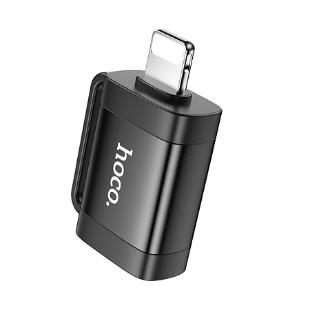 Переходник OTG Lightning на USB, UA31A, HOCO, черный