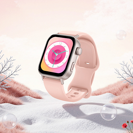 Умные часы Y32 спортивные Smart watch Hoco с поддержкой звонков, розовые