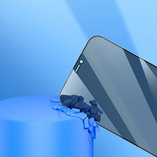 Защитное стекло на iPhone 12 (6.1)/12 Pro (6.1) A777 Plus, HOCO, антишпионское, черное