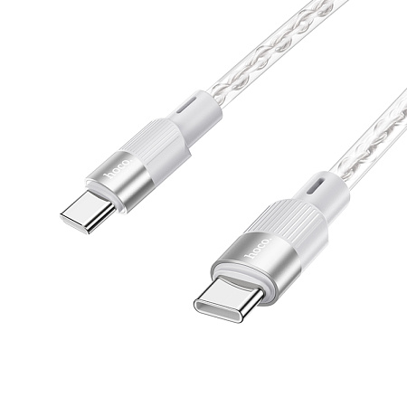 Кабель Type-C на Type-C, HOCO, X99, 1м, силиконовый, 60W, серый