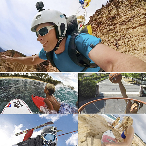 Площадка изогнутая  для съемного крепления с липучкой для GoPro и других экшн камер, 2 шт в комплекте, PULUZ, черный
