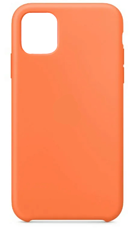 Чехол - накладка для iPhone 12 Pro Max, Silicon Case, оранжевый