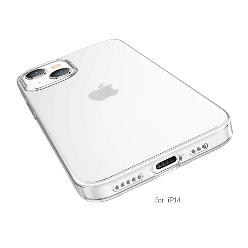 Чехол силиконовый для iPhone 14, Light series TPU, HOCO, прозрачный