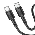 Кабель Type-C на Type-C, HOCO, X83, 1м, 60W, черный