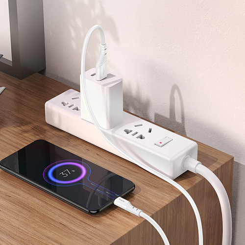 USB Кабель Micro, HOCO, X97, 1м, белый