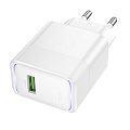 Сетевое зарядное устройство, 1 USB 3.0 QC 22.5W (CS111A), HOCO, белый