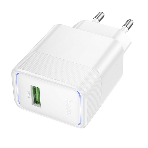 Сетевое зарядное устройство, 1 USB 3.0 QC 22.5W (CS111A), HOCO, белый