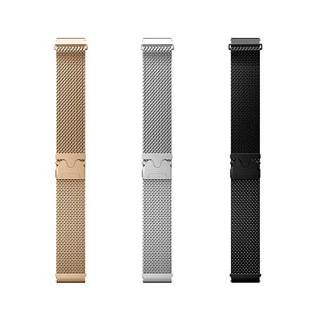 Ремешок на руку универсальный для умных часов 22мм, HOCO, WH16, Milanese loop, Precioso series, серебро