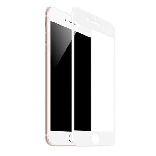 Защитное стекло для iPhone 6 Plus/6S Plus (A1), HOCO, Shatterproof edges, 3D, закруглённое, белое