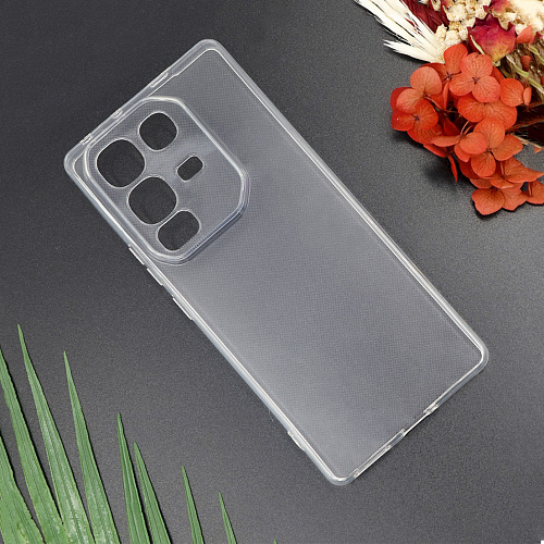 Чехол силиконовый для Infinix Note 50 (4G) / Note 50 Pro (4G), с защитой камеры, X-CASE, прозрачный