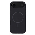 Чехол-накладка для iPhone 17 Air, Silicon Case, магнитный (MagSafe), без лого, X-CASE, черный