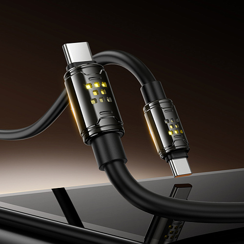 Кабель Type-C на Type-C, HOCO, U143, 1.2 метра, 240W, цвет черный