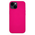 Чехол-накладка для iPhone 14, Silicon Case, без лого, ярко-розовый