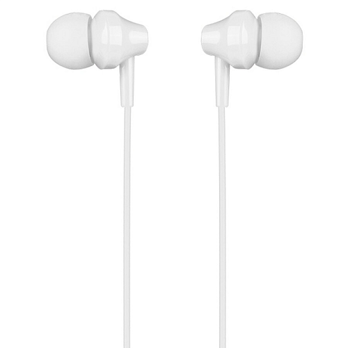 Проводные наушники M14 Universal Earphone, вакуумные с микрофоном, HOCO, белые