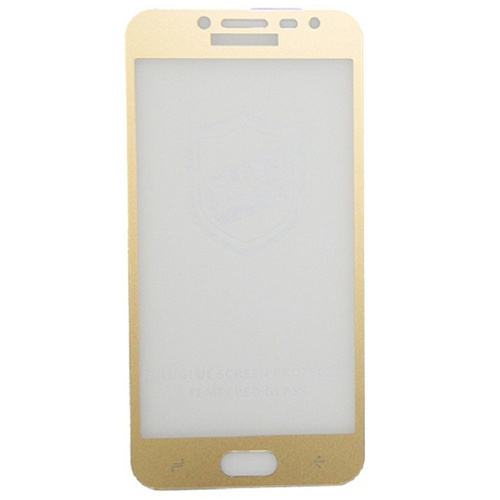 Защитное стекло на Samsung J250F, Galaxy J2 (2018)/J2 Pro (2018), Silk Screen 2.5D, золотой, X-CASE