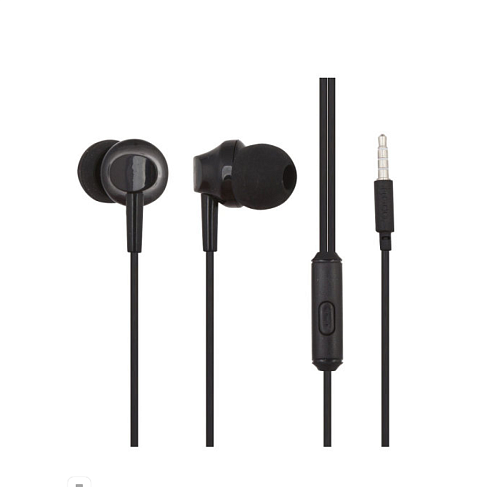 Проводные наушники M14 Universal Earphone, вакуумные с микрофоном, HOCO, черные