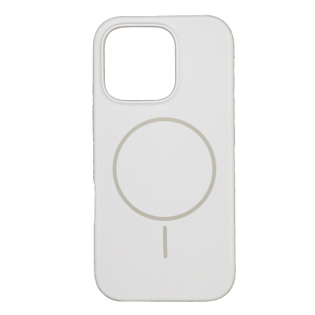 Чехол-накладка для iPhone 16 Pro Max, Silicon Case, магнитный (MagSafe), без лого, X-CASE, белый