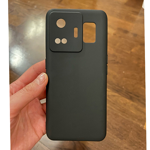 Чехол силиконовый для Realme GT Neo 5, с защитой камеры, X-CASE, черный