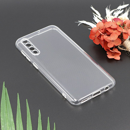 Чехол силиконовый для Samsung Galaxy A50/А30S/A50S (2019), с защитой камеры, X-CASE, прозрачный