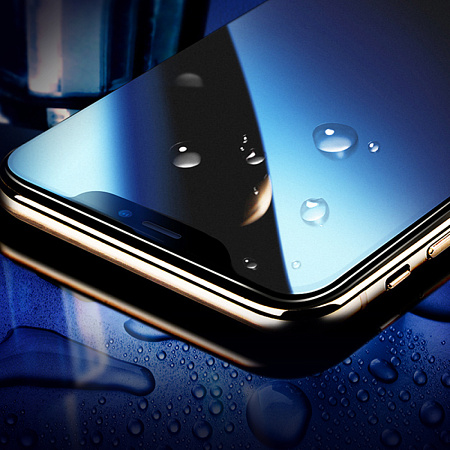Защитное стекло на iPhone X/XS/11 Pro (A34 Plus), HOCO, Антишпионское стекло, черное