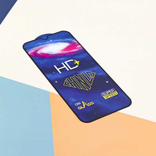 Защитное стекло на Xiaomi Redmi 15C (4G), HD+, прозрачное с черной рамкой, X-CASE