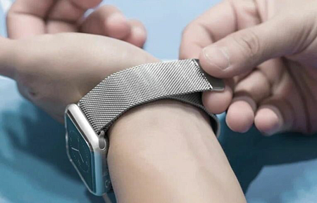 Ремешок на руку для Apple Watch 38/40/41/42 мм, HOCO, WA03, Milanese loop, серый