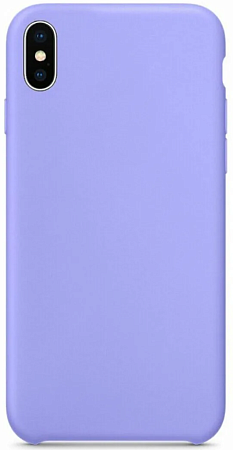 Чехол-накладка для iPhone X/XS, Silicon Case, сиреневый