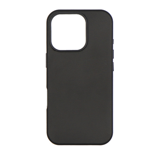 Чехол-накладка для iPhone 16 Pro, экокожа, магнитный (MagSafe), без лого, X-CASE, черный