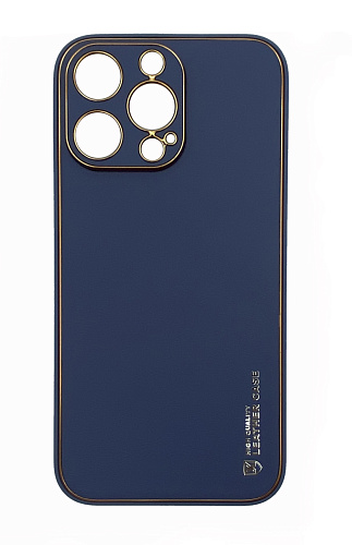 Чехол силиконовый для iPhone 13 Pro Max (6.7), Graceful Leather series, HOCO, фиолетовый