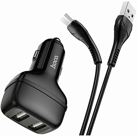   , 2 USB 2.4A (Z36), usb cable micro, HOCO, 