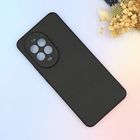 Чехол силиконовый для Huawei Nova 13 Pro, с микрофиброй внутри, с защитой камеры, X-CASE, черный