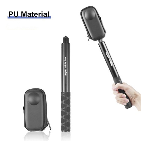Сумка - чехол для экшн камеры Insta360 X5/X4, с карабином, PULUZ, черный