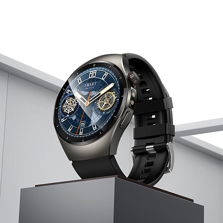 Умные часы Y40 Smart watch Hoco с поддержкой звонков, 2 ремешка в комплекте, черные